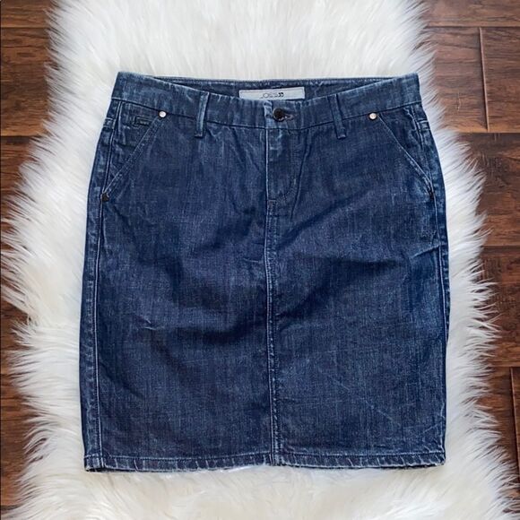Y2K Joe’s Jeans Blue Distressed Denim Skirt Slit On Back Casual 2000’s Boho - Picture 1 of 11